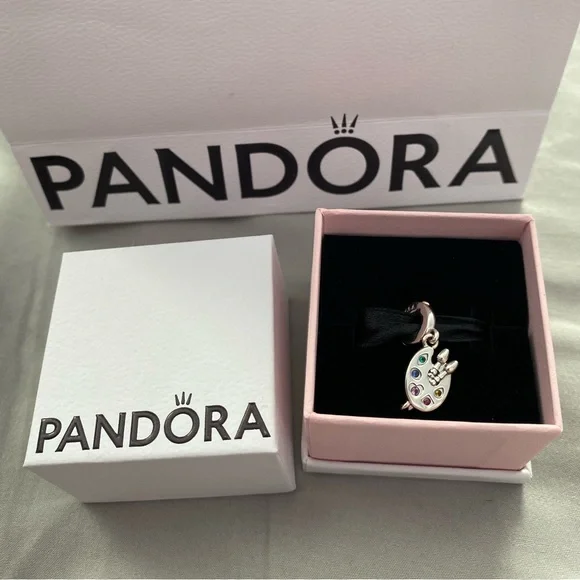 Artist's Palette Dangle Charm - Picture 7 of 7